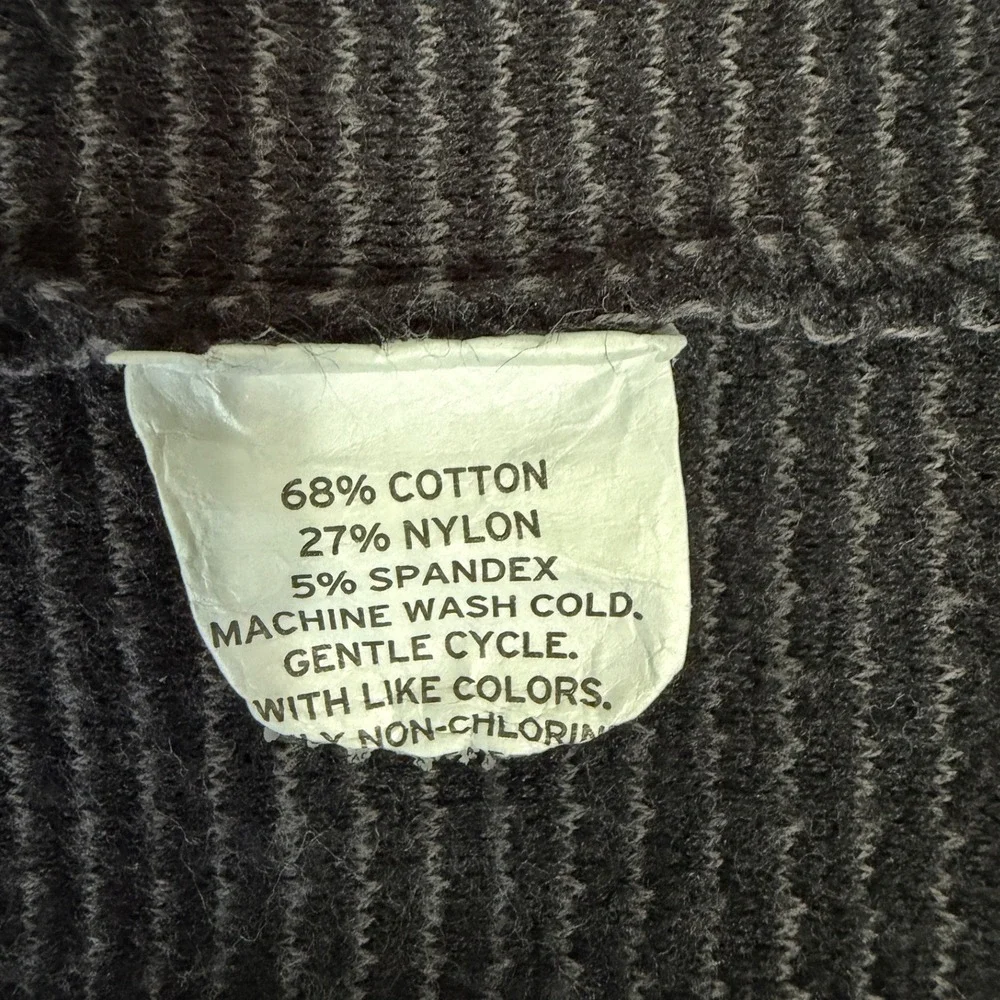 Unbranded Mens Grey Black Ombre Pixelated Textured Full Zip Hooded Sweater M